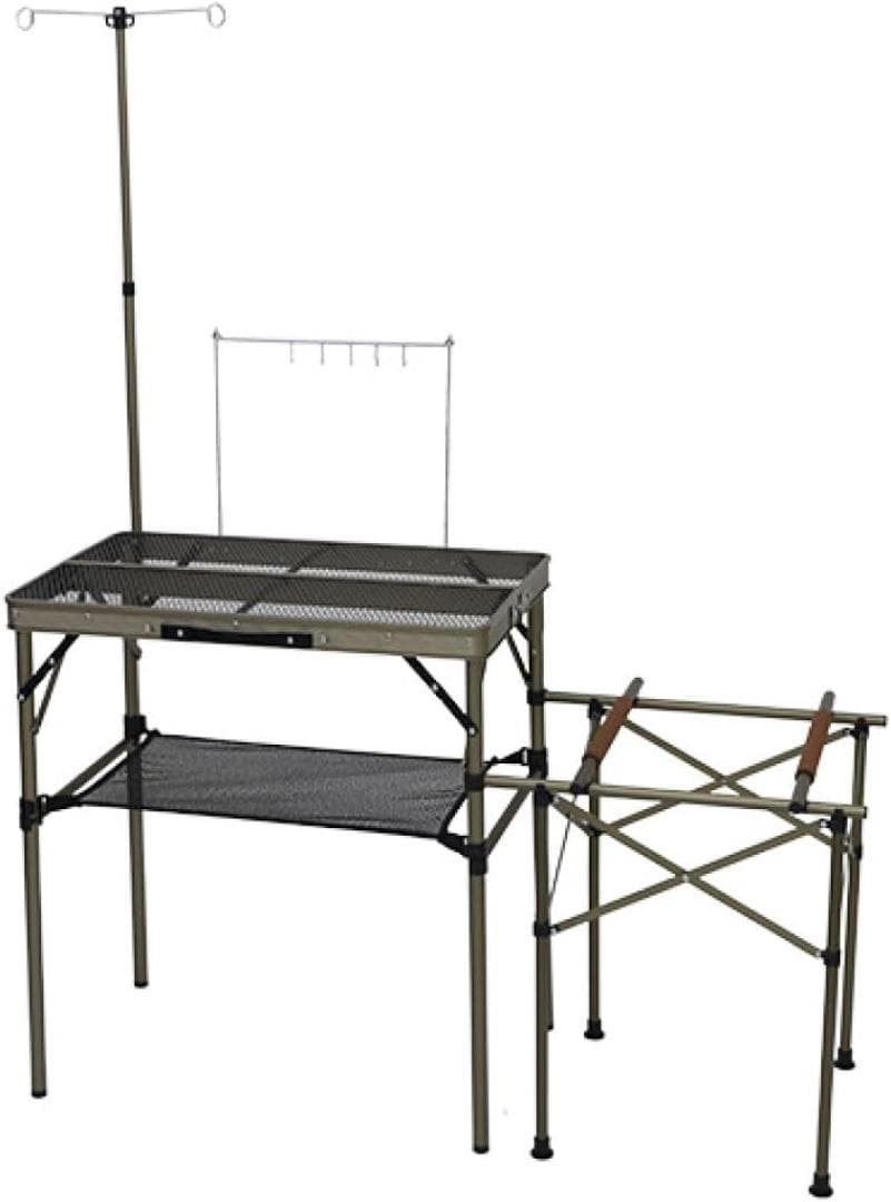 値下げ:美品/クイックキャンプ　フルメッシュキッチンテーブル