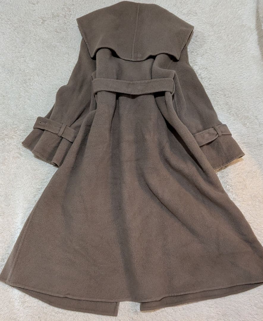 SNIDEL ビックカラーリバーコート　トレンチコート　マキシ丈　L相当　羊毛