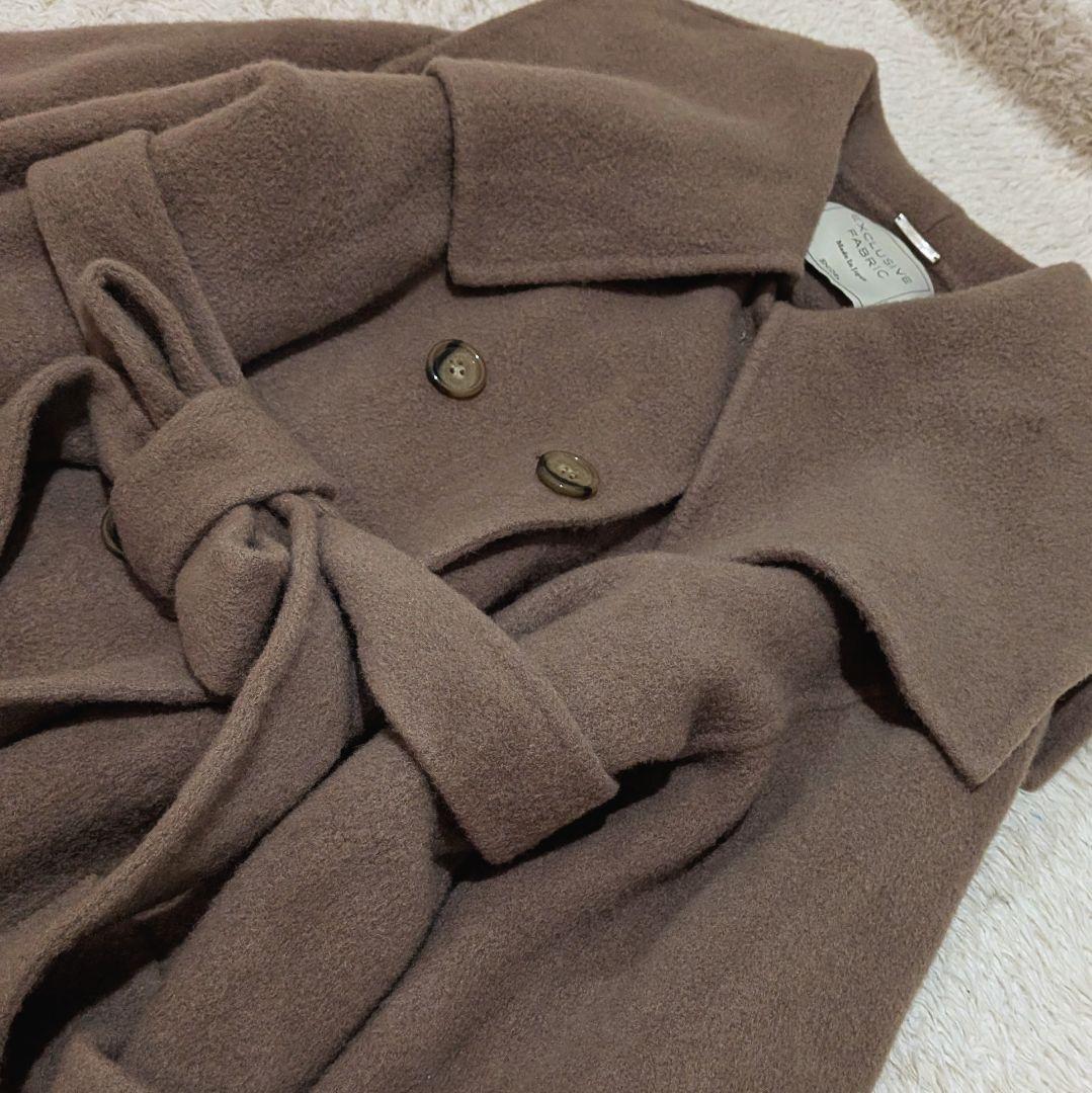 SNIDEL ビックカラーリバーコート　トレンチコート　マキシ丈　L相当　羊毛