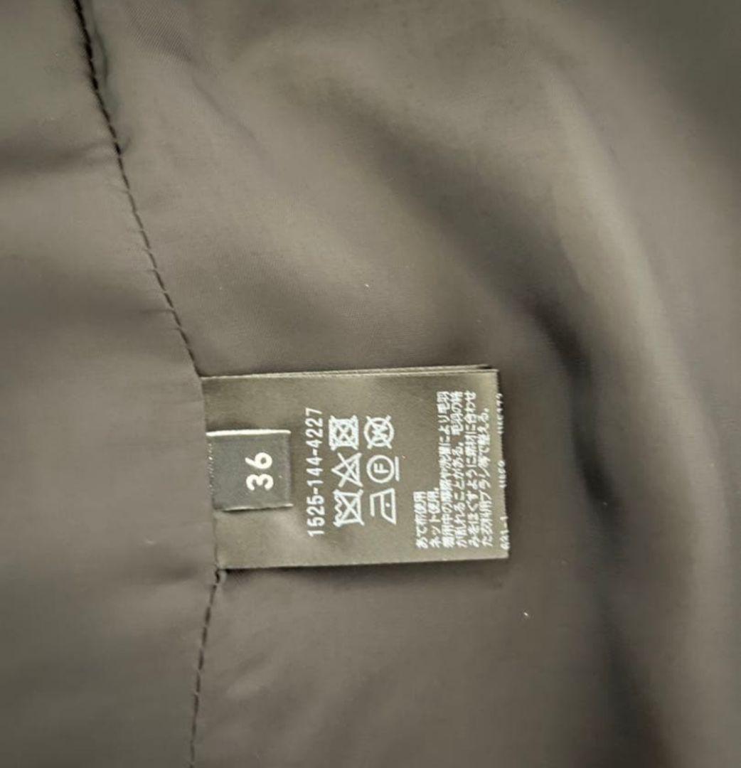 UNITED ARROWS ノーカラー メタルボタン ショートコート