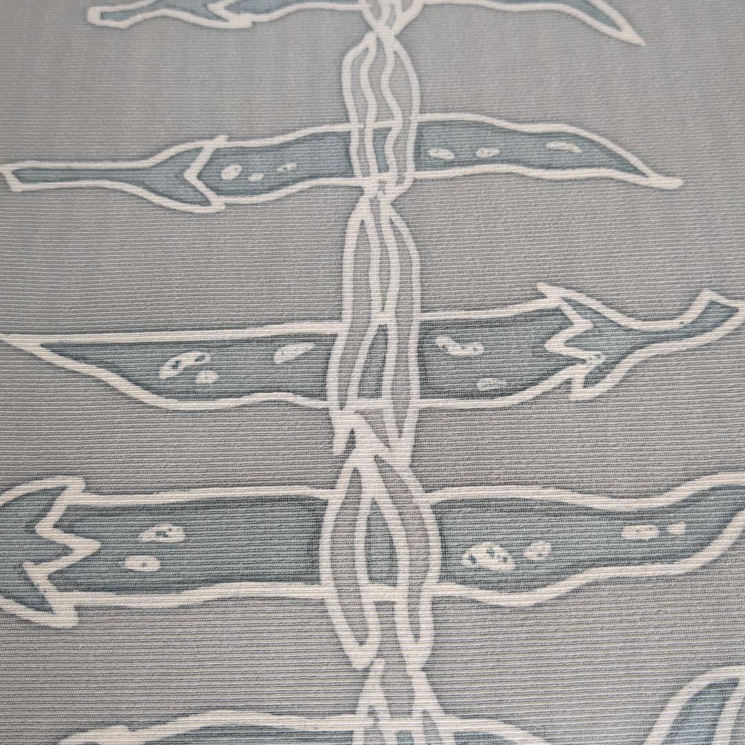 正絹　全通柄袋帯　型染　成物　唐辛子　魔除　大人の遊び心帯