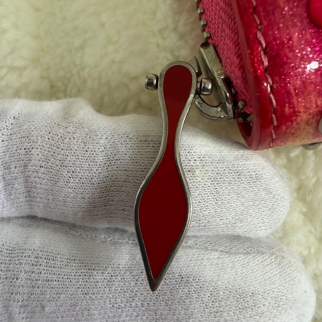 ✨️美品✨️ルブタン 長財布 パネトーネ ラウンドジップ マルチカラー ピンク