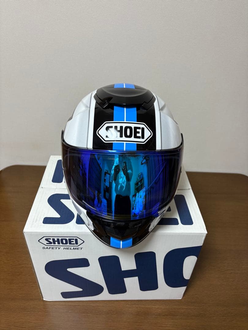 SHOEI フルフェイスヘルメット ブルーシールド付き