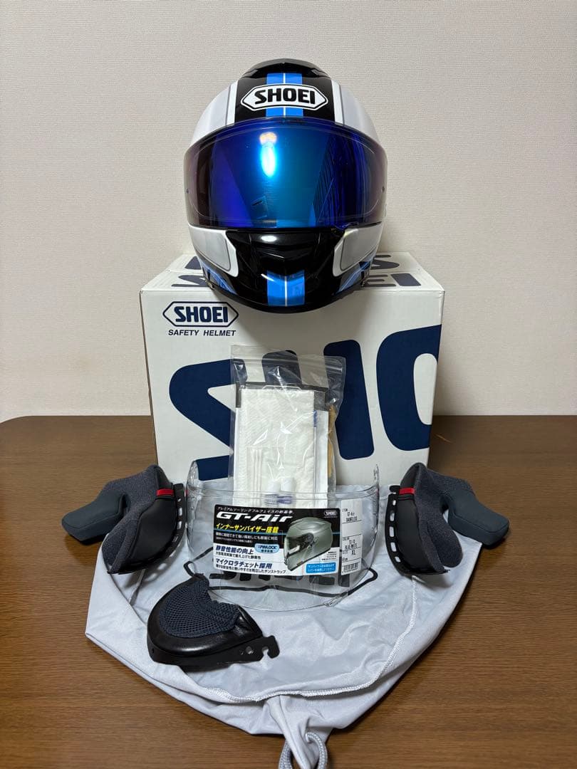 SHOEI フルフェイスヘルメット ブルーシールド付き