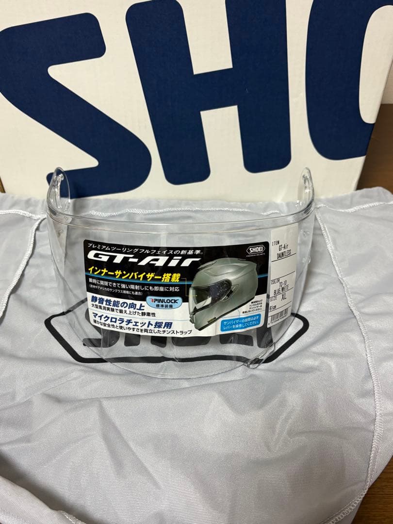 SHOEI フルフェイスヘルメット ブルーシールド付き