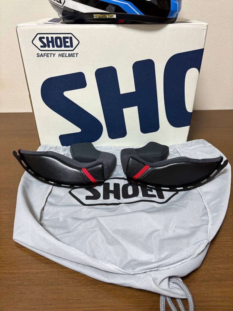 SHOEI フルフェイスヘルメット ブルーシールド付き