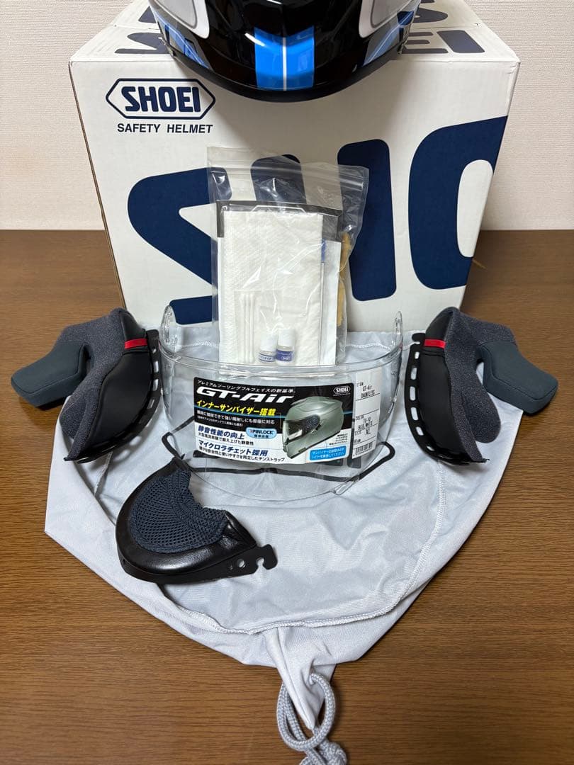 SHOEI フルフェイスヘルメット ブルーシールド付き