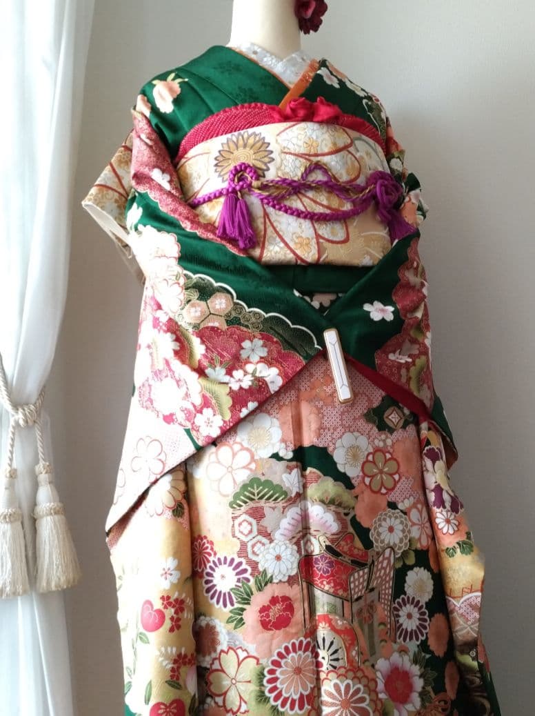 upi様　402.振袖7点セット　正絹　フルセット　成人式