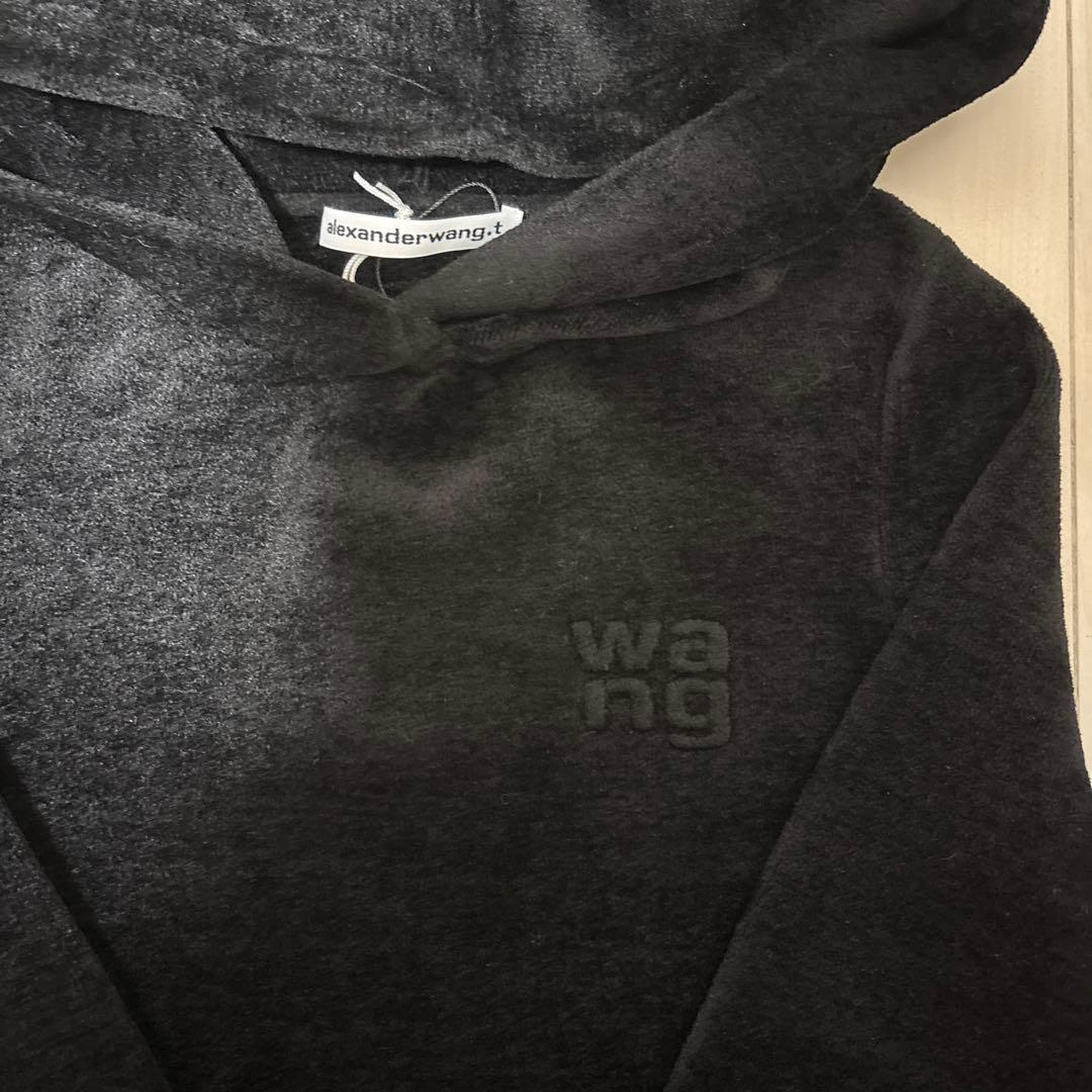 ポ*オ様 【未使用タグ付き】アレキサンダーワン エンボスロゴ フーディワンピース