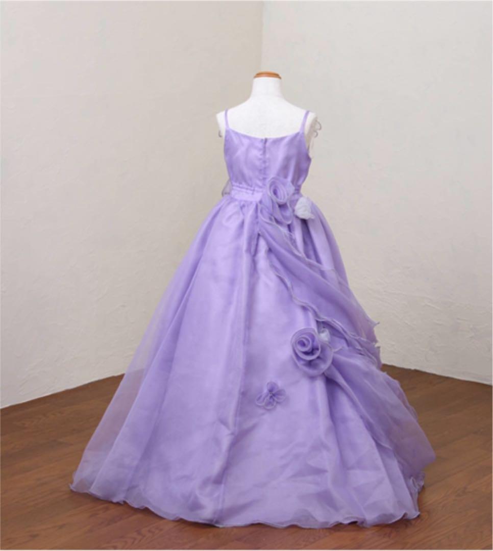 ロングドレス 紫 パープル 女の子 No10