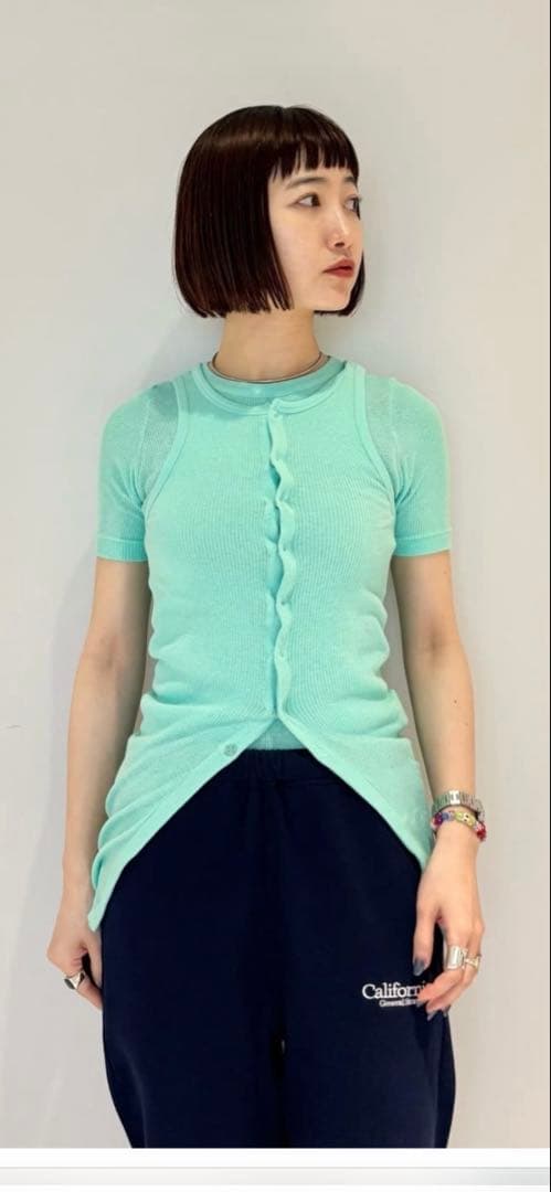 トップス AURALEE / ORGANIC SOFT RIB TANK TOP