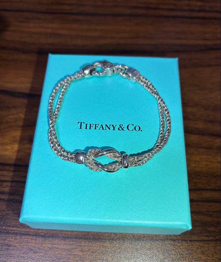 ティファニー ダブルロープ ノット ブレスレット Ag925
