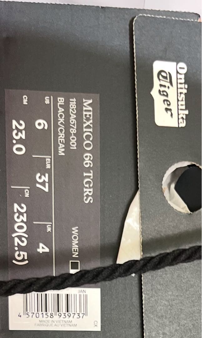 T*n様 23cmオニツカタイガー ウィメンズ メキシコ66 TGRS ブラック