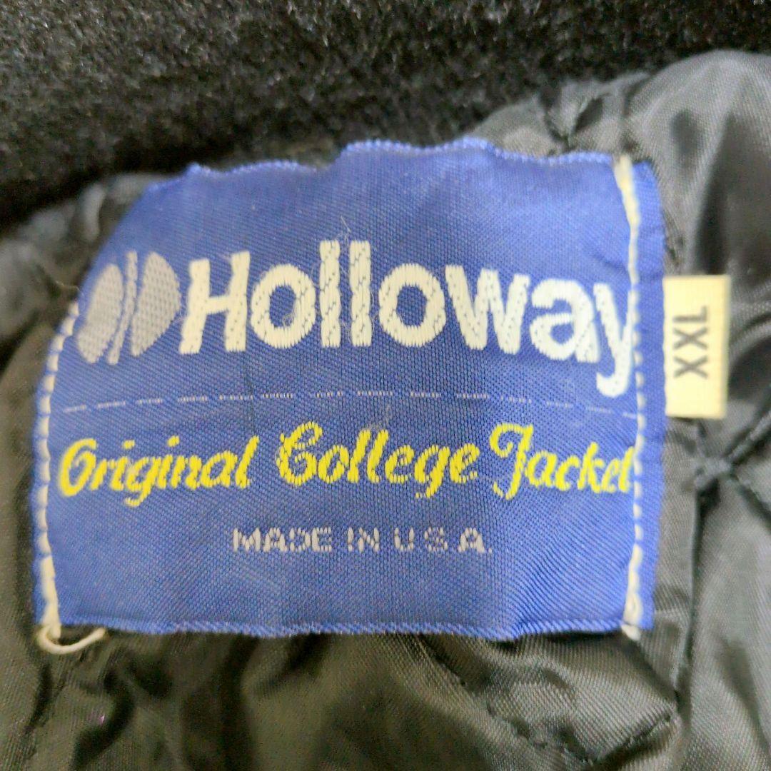 【希少サイズ】HOLLOWAY ヴィンテージ スタジャン USA製 牛革 XXL