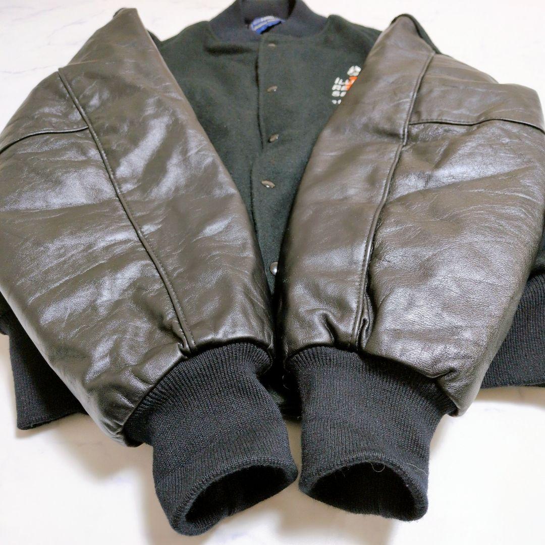 【希少サイズ】HOLLOWAY ヴィンテージ スタジャン USA製 牛革 XXL