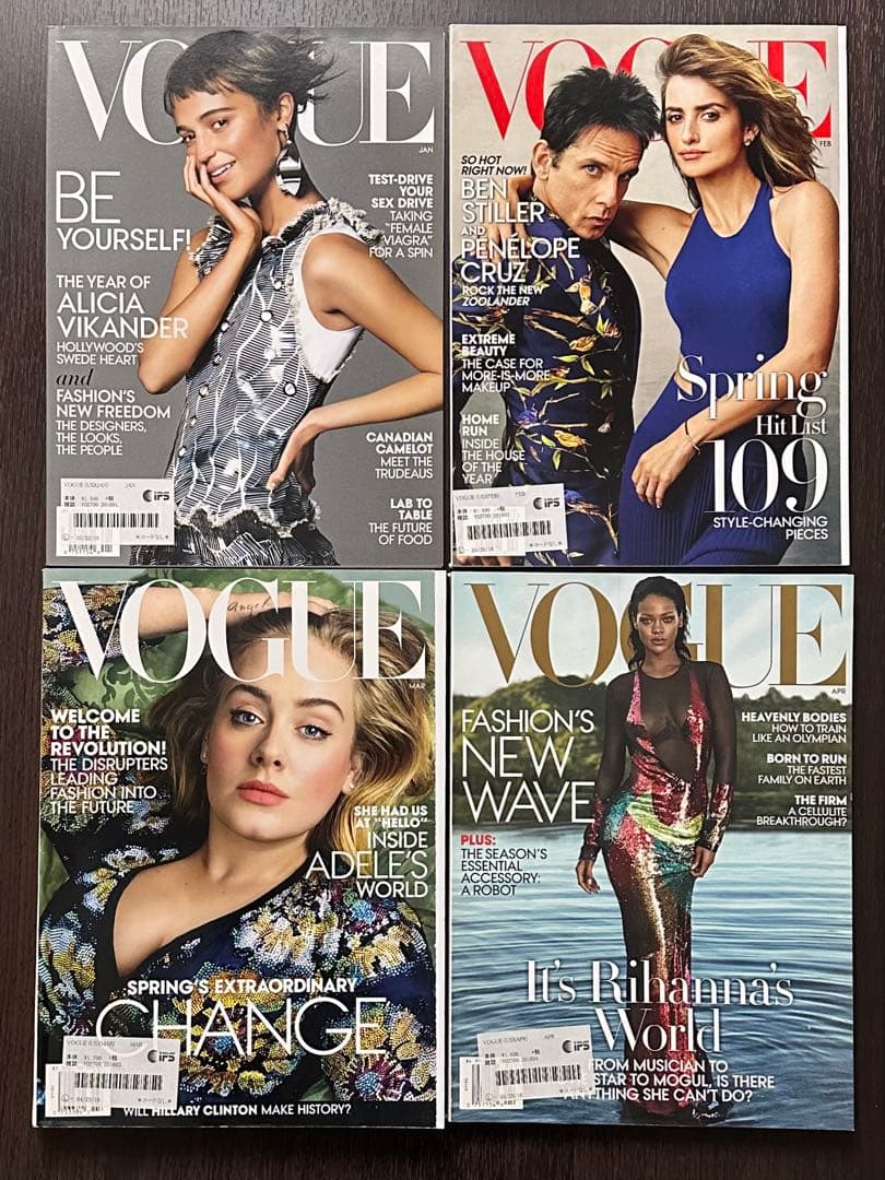 VOGUE US 2016年 12冊セット