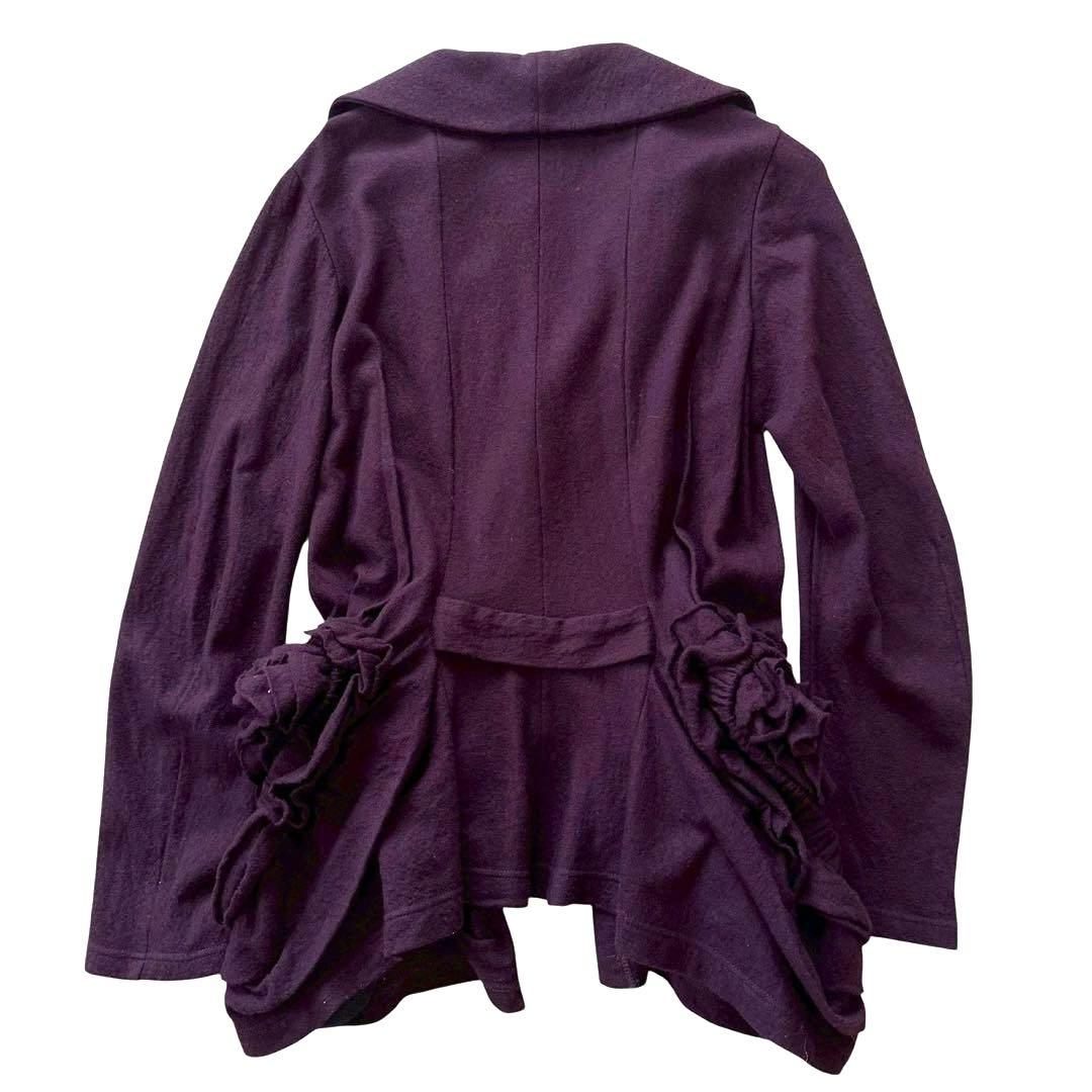 PDM コムデギャルソン ジャケット 変形 ウール パープル Mサイズ