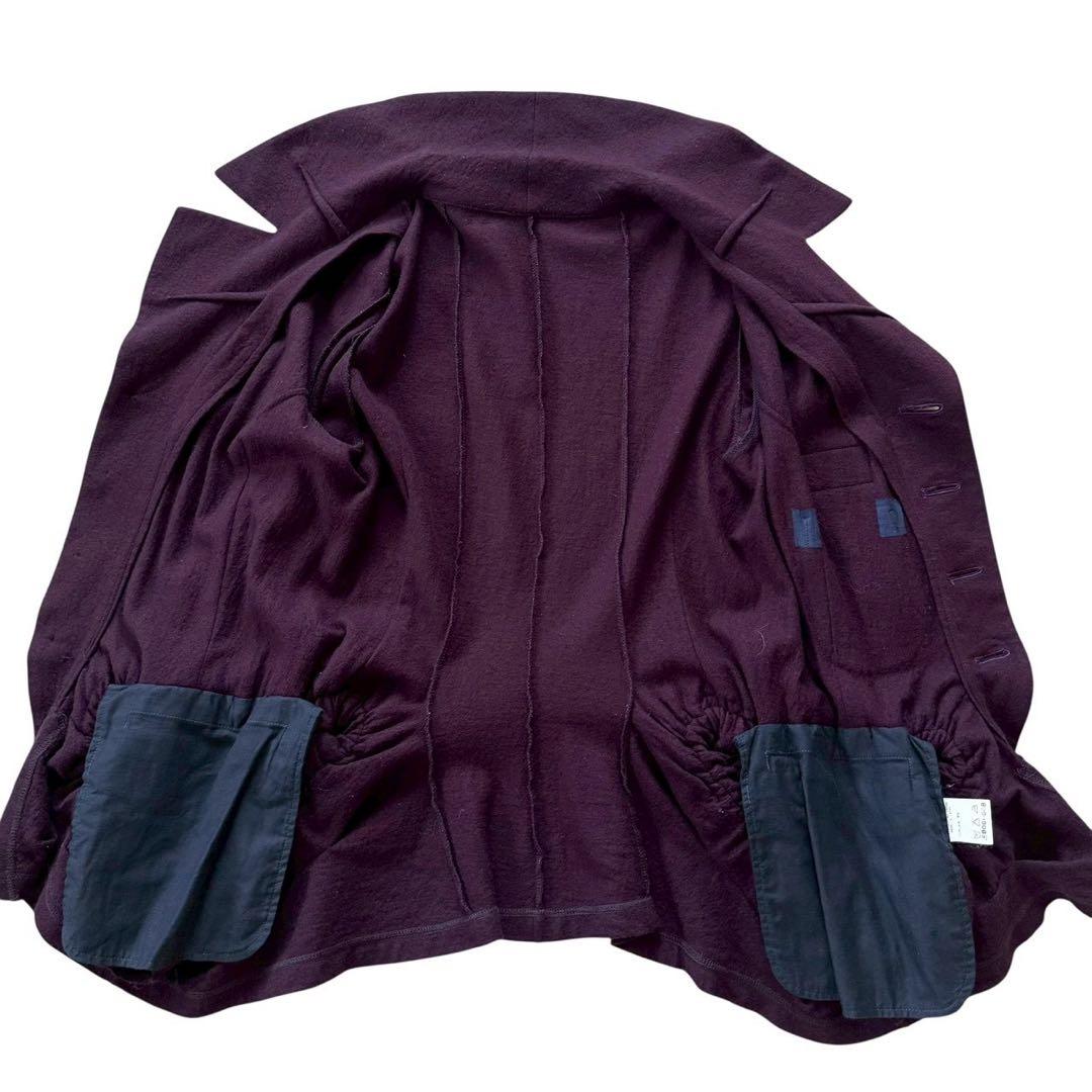 PDM コムデギャルソン ジャケット 変形 ウール パープル Mサイズ