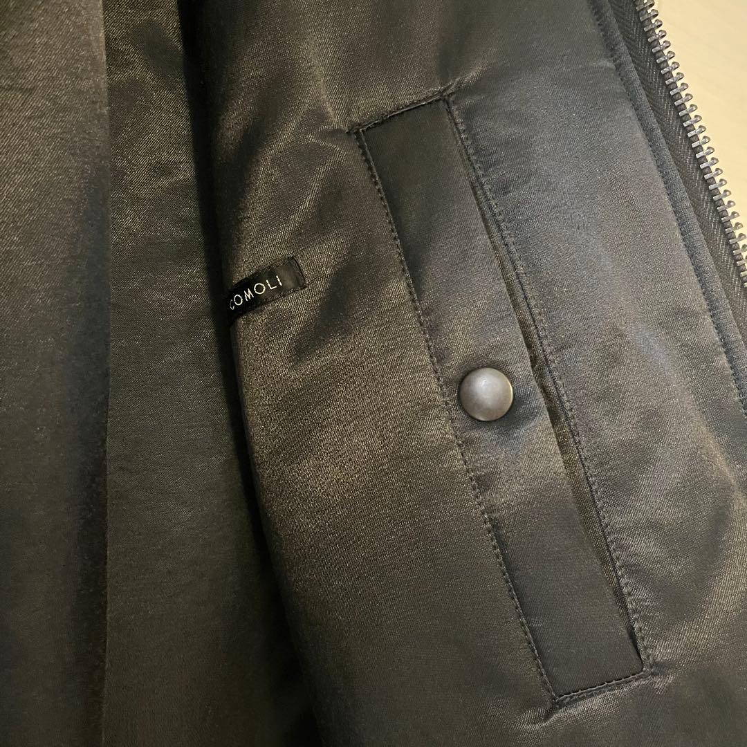 COMOLI シルクナイロン ma-1 navy size2