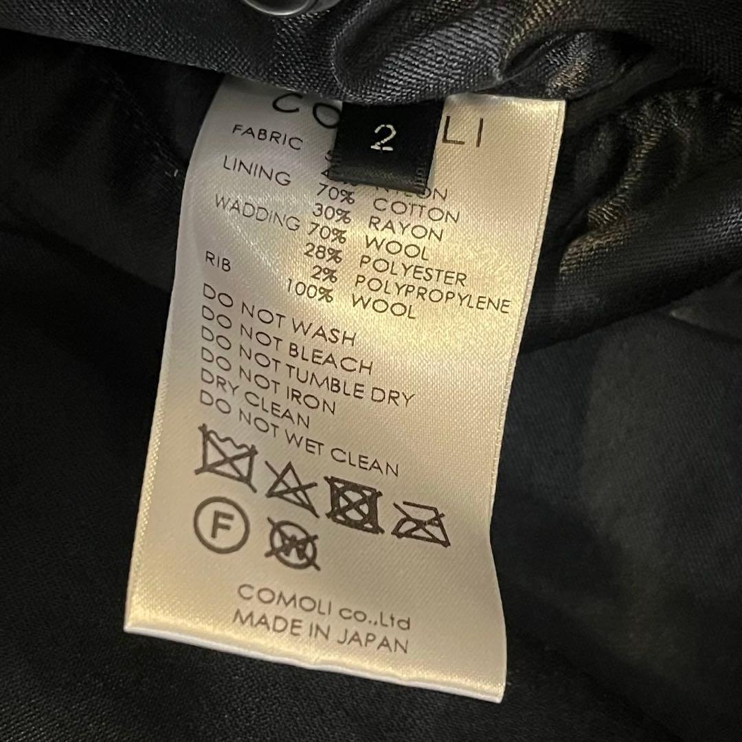 COMOLI シルクナイロン ma-1 navy size2