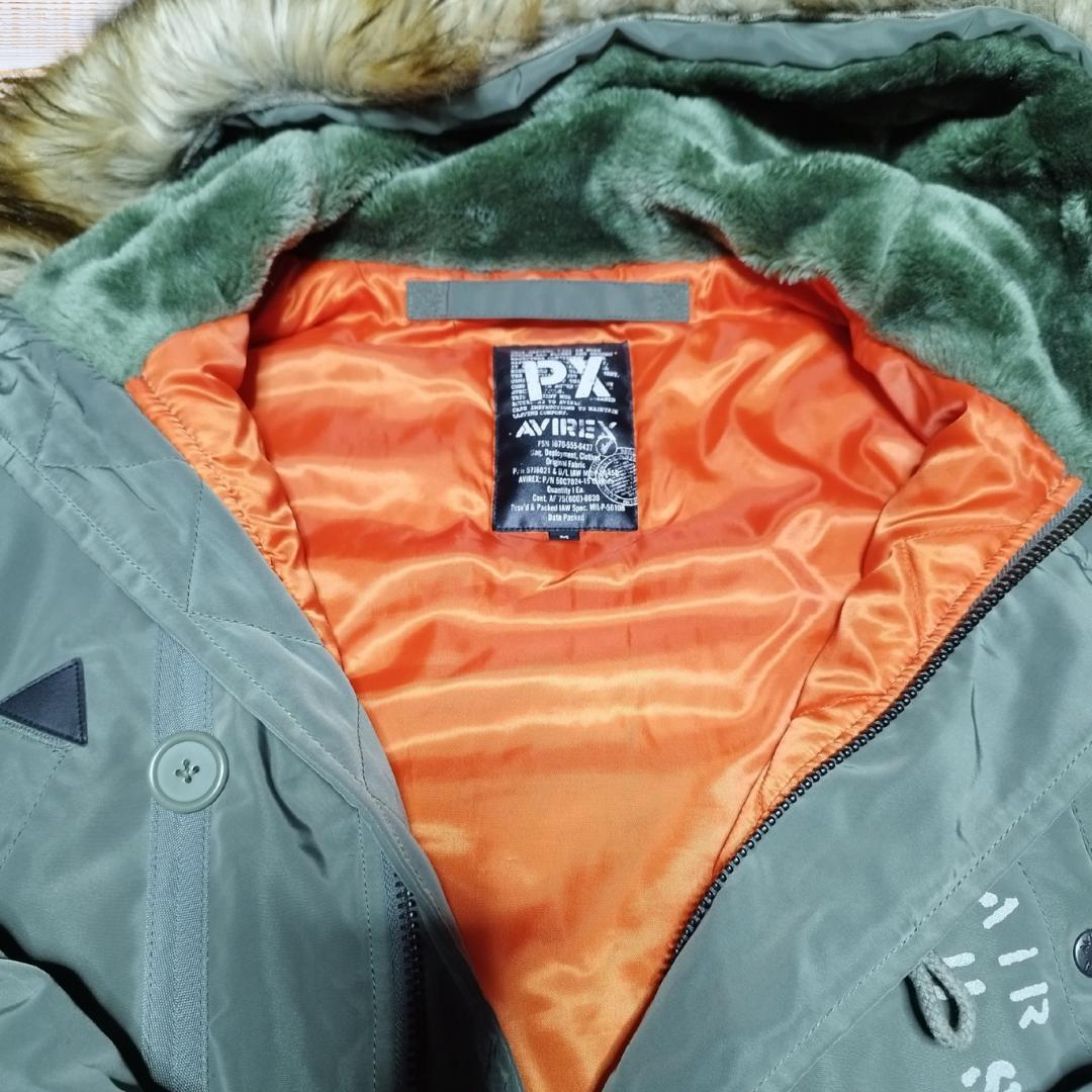 AVIREX N-3BフライトジャケットPX ステンシルファー付 6152219