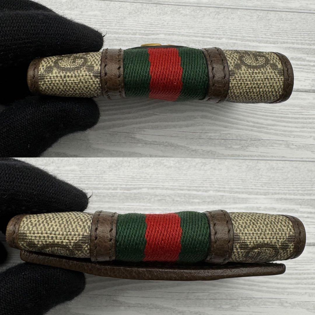 【美品】GUCCI　オフィディア　キーケース　マーモント　GG柄　スプリーム