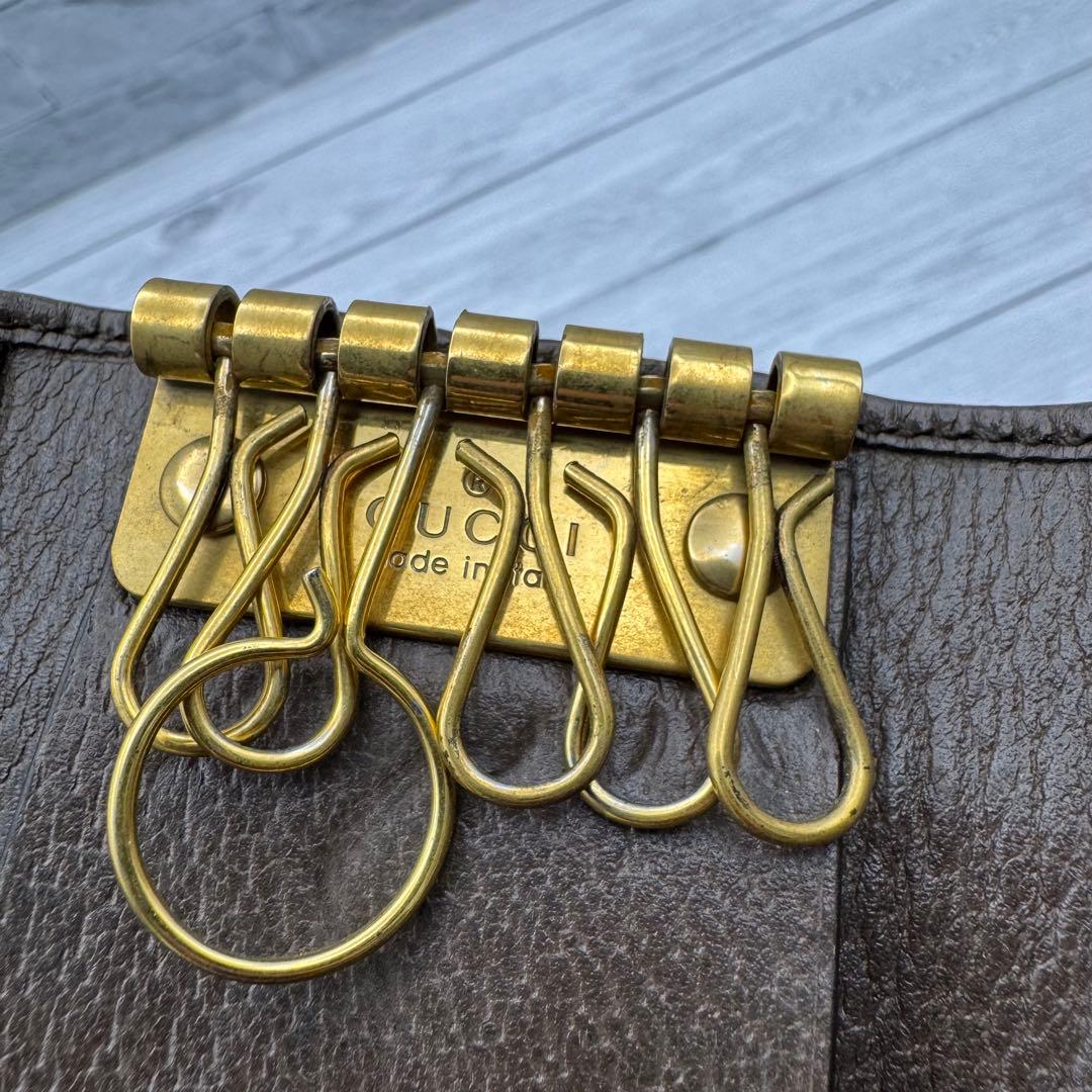 【美品】GUCCI　オフィディア　キーケース　マーモント　GG柄　スプリーム