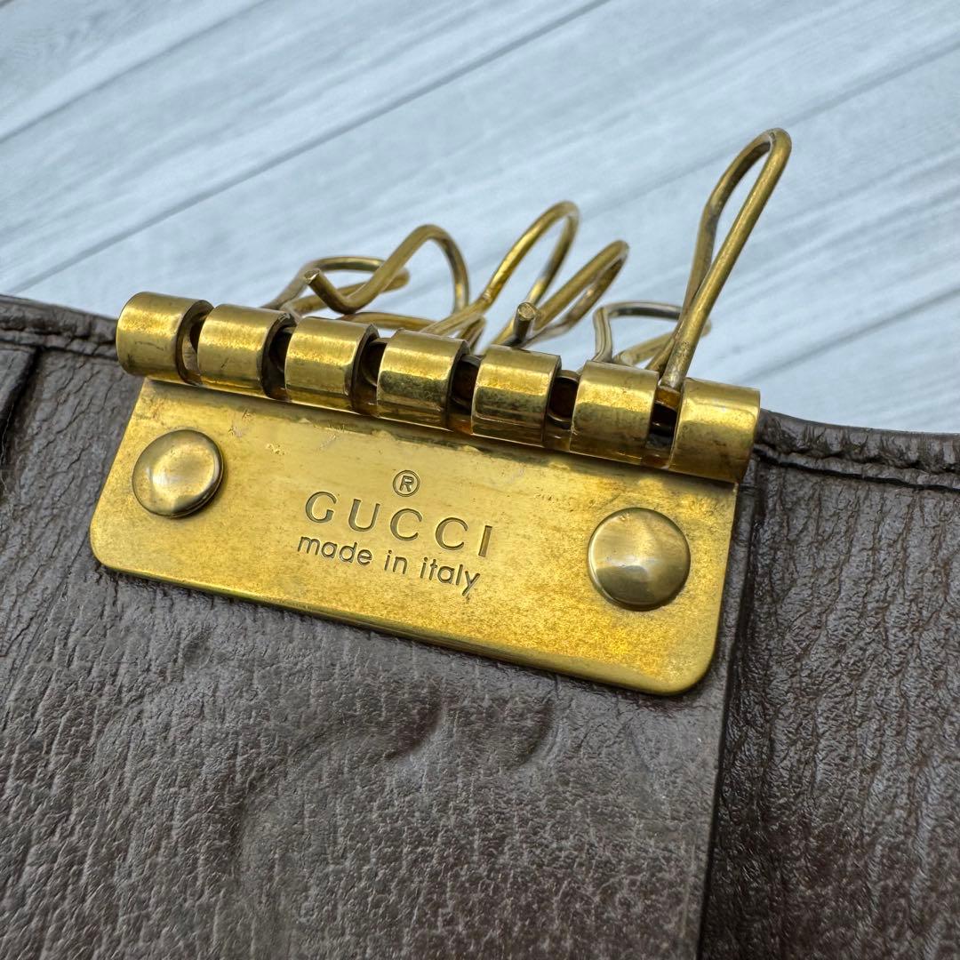 【美品】GUCCI　オフィディア　キーケース　マーモント　GG柄　スプリーム