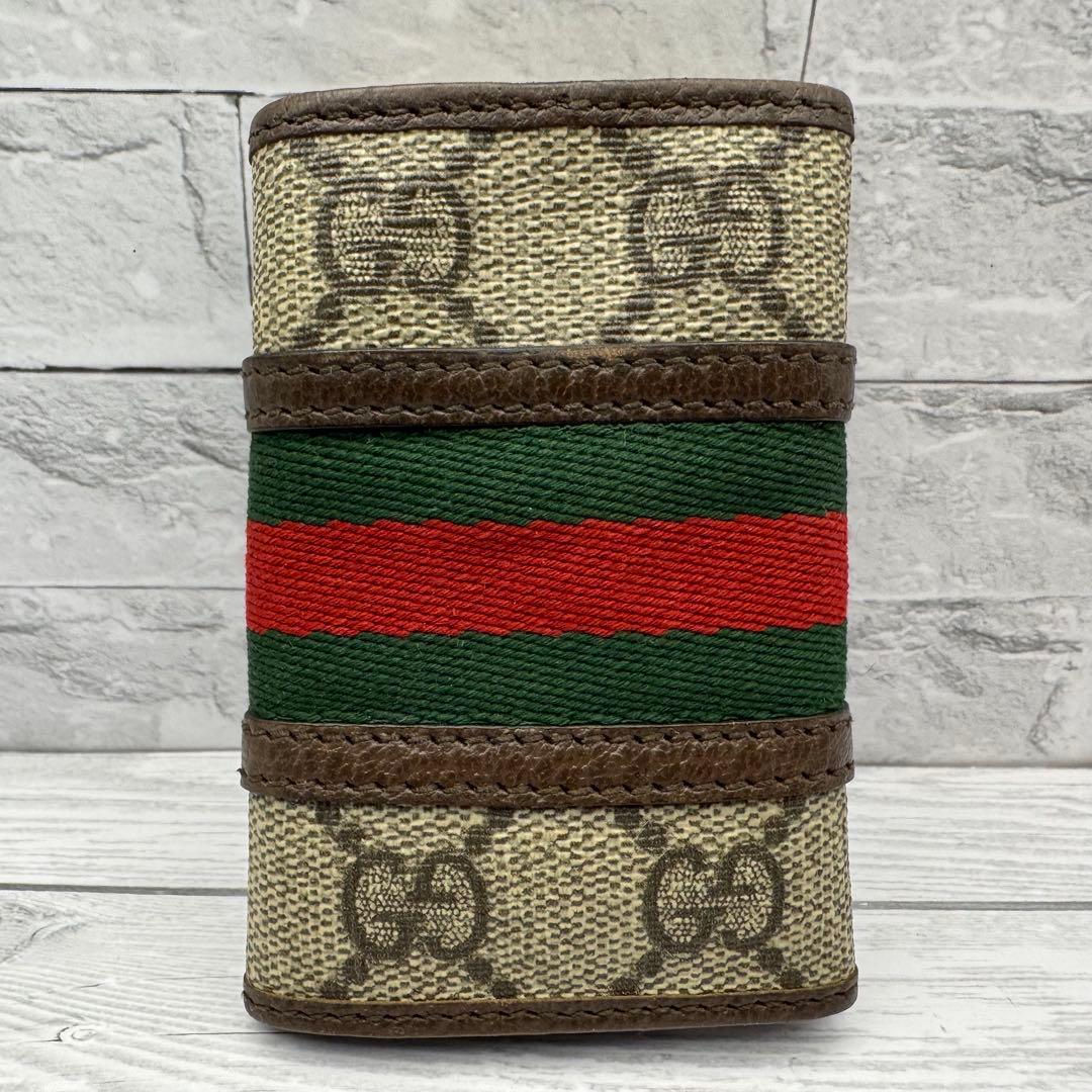【美品】GUCCI　オフィディア　キーケース　マーモント　GG柄　スプリーム