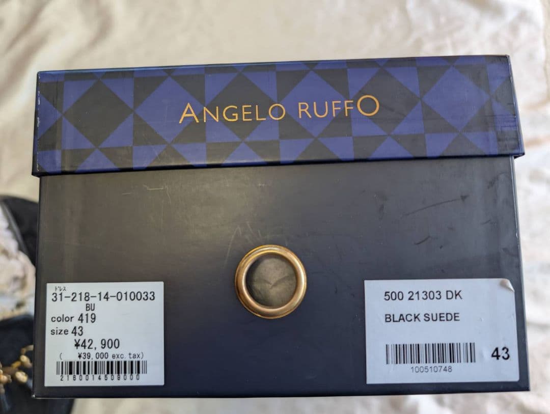 新品未使用　angelo ruffo タッセル　刺繍　シューズ