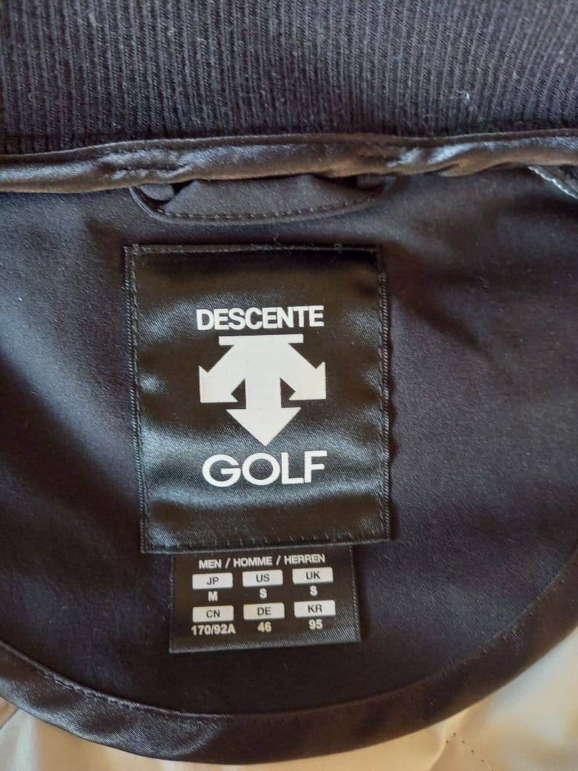 DESCENTE GOLF グリーンダウンジャケット Mサイズ