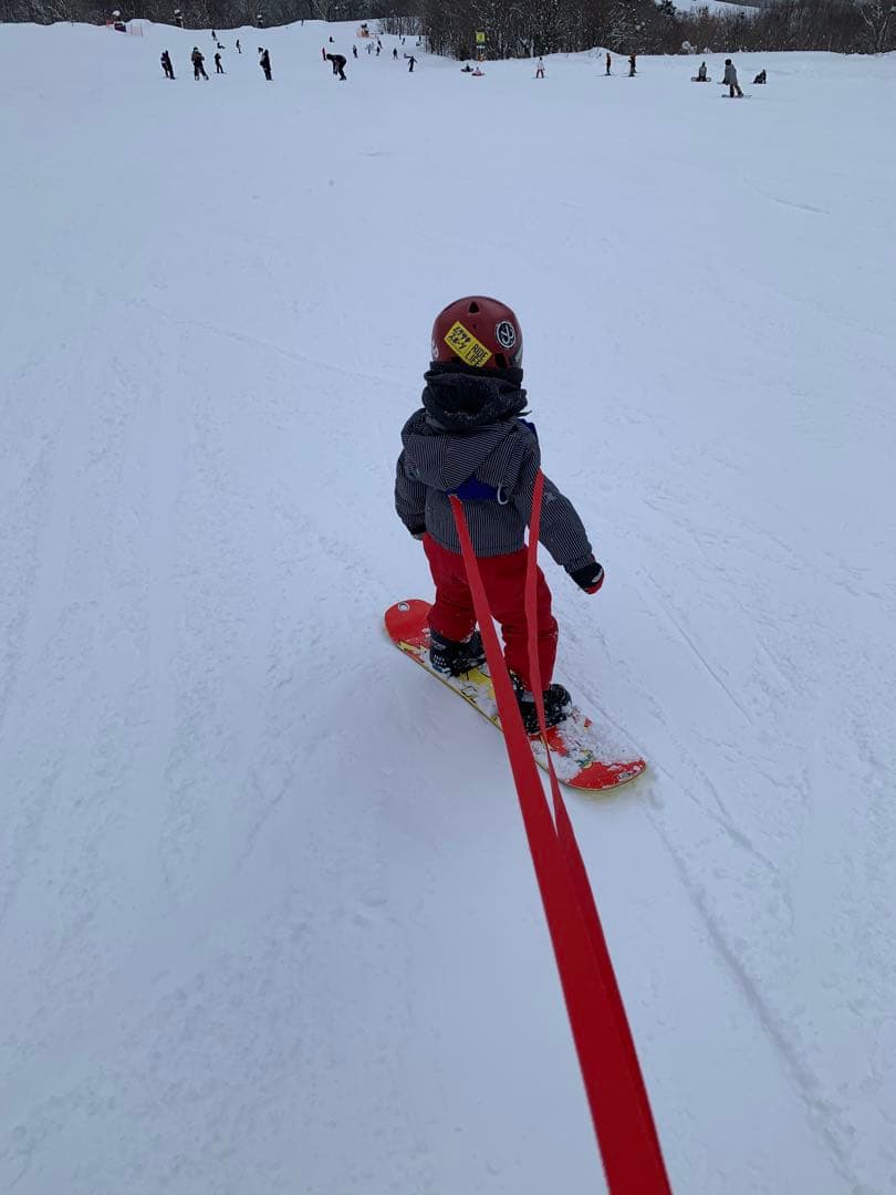 Salomon キッズ用スノーボード100cm 補助ハーネス付き