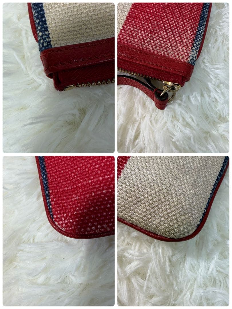 【✨良品✨】GUCCI シルヴィ バイアデラ ストライプ クラッチバッグ