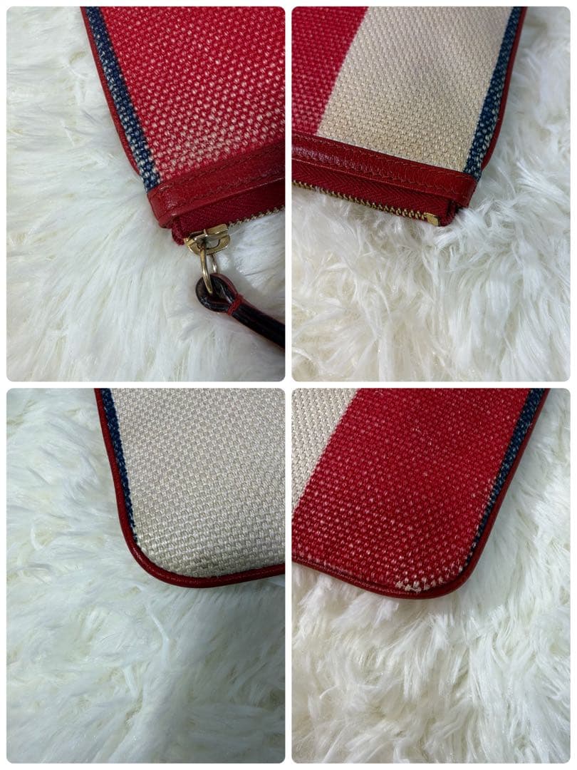 【✨良品✨】GUCCI シルヴィ バイアデラ ストライプ クラッチバッグ