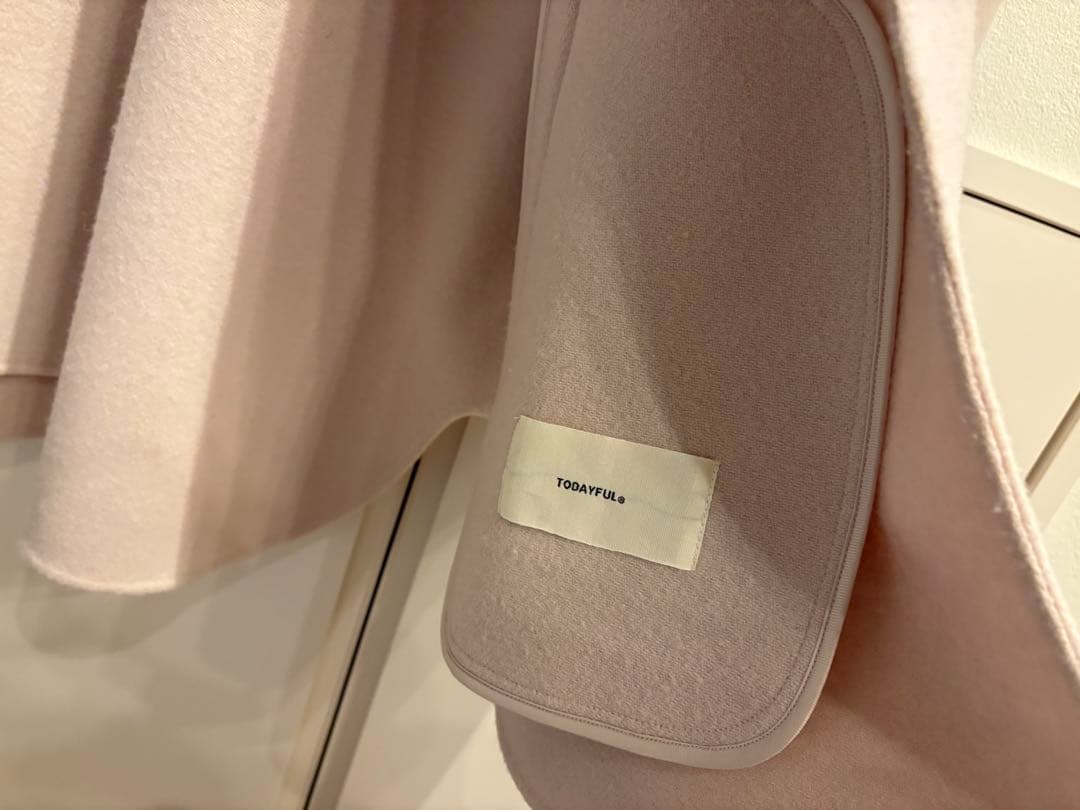 TODAYFUL ウールシャツジャケット　ベビーピンク　38サイズ