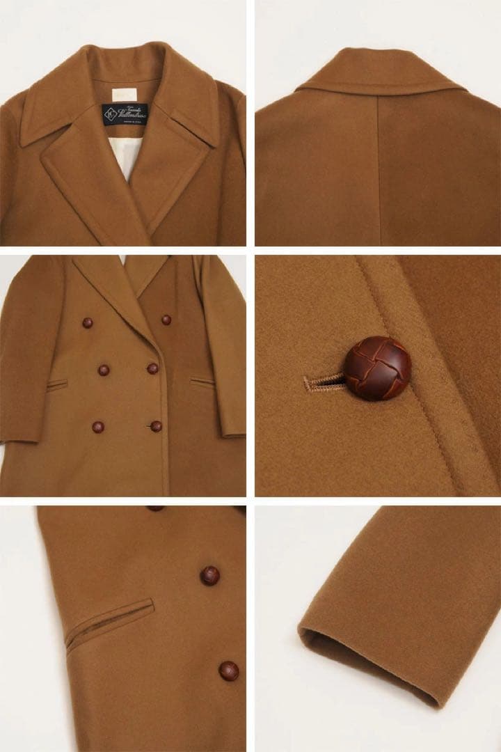 フラデリ/VALLOMBROSA社製生地 ウールロングコート