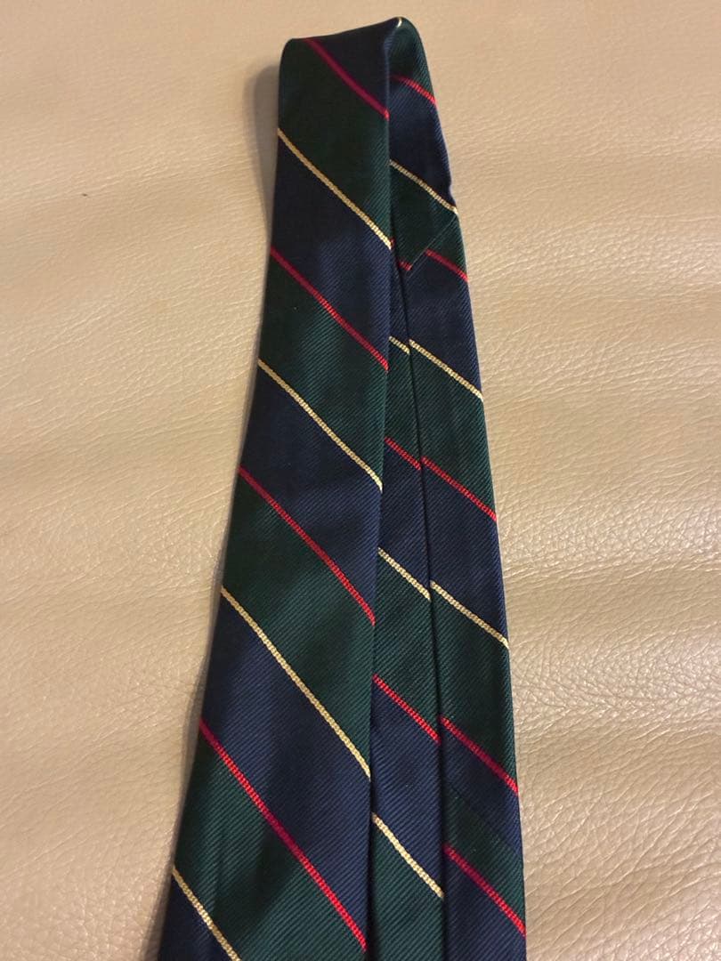 【美品】現行ブルックスブラザーズ　レジメンタルストライプ　ネクタイ　西口修平