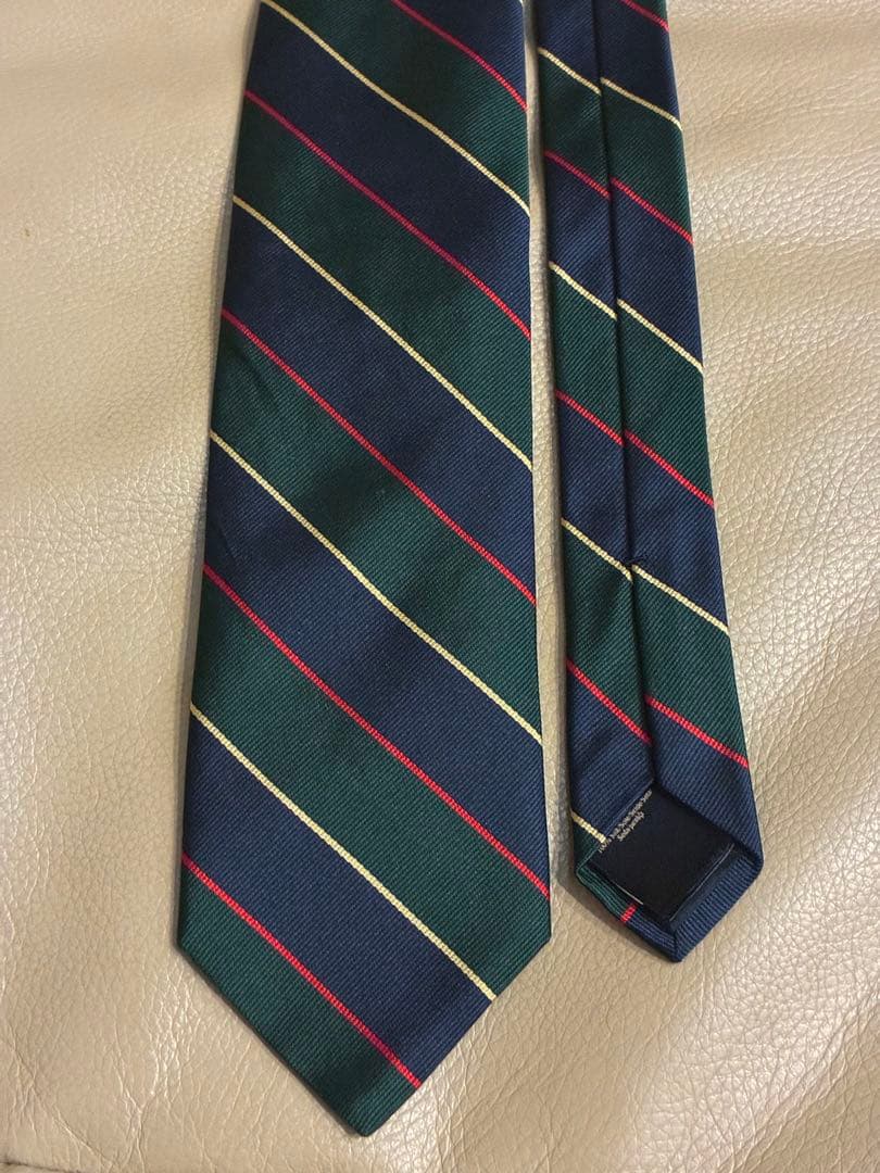 【美品】現行ブルックスブラザーズ　レジメンタルストライプ　ネクタイ　西口修平