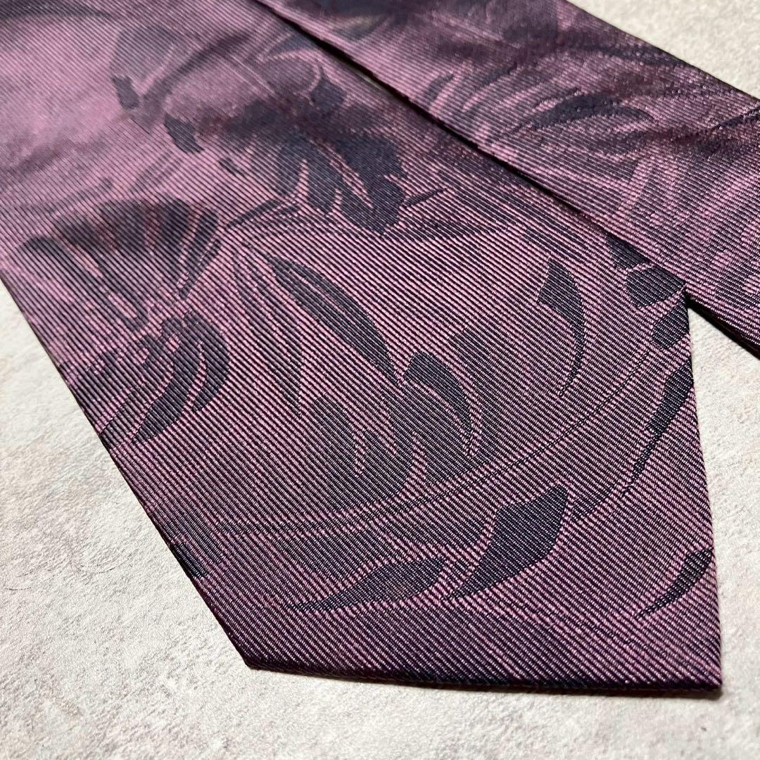 未使用品　クリスチャンディオール　ネクタイ　ボタニカル　花柄　フラワー　光沢感