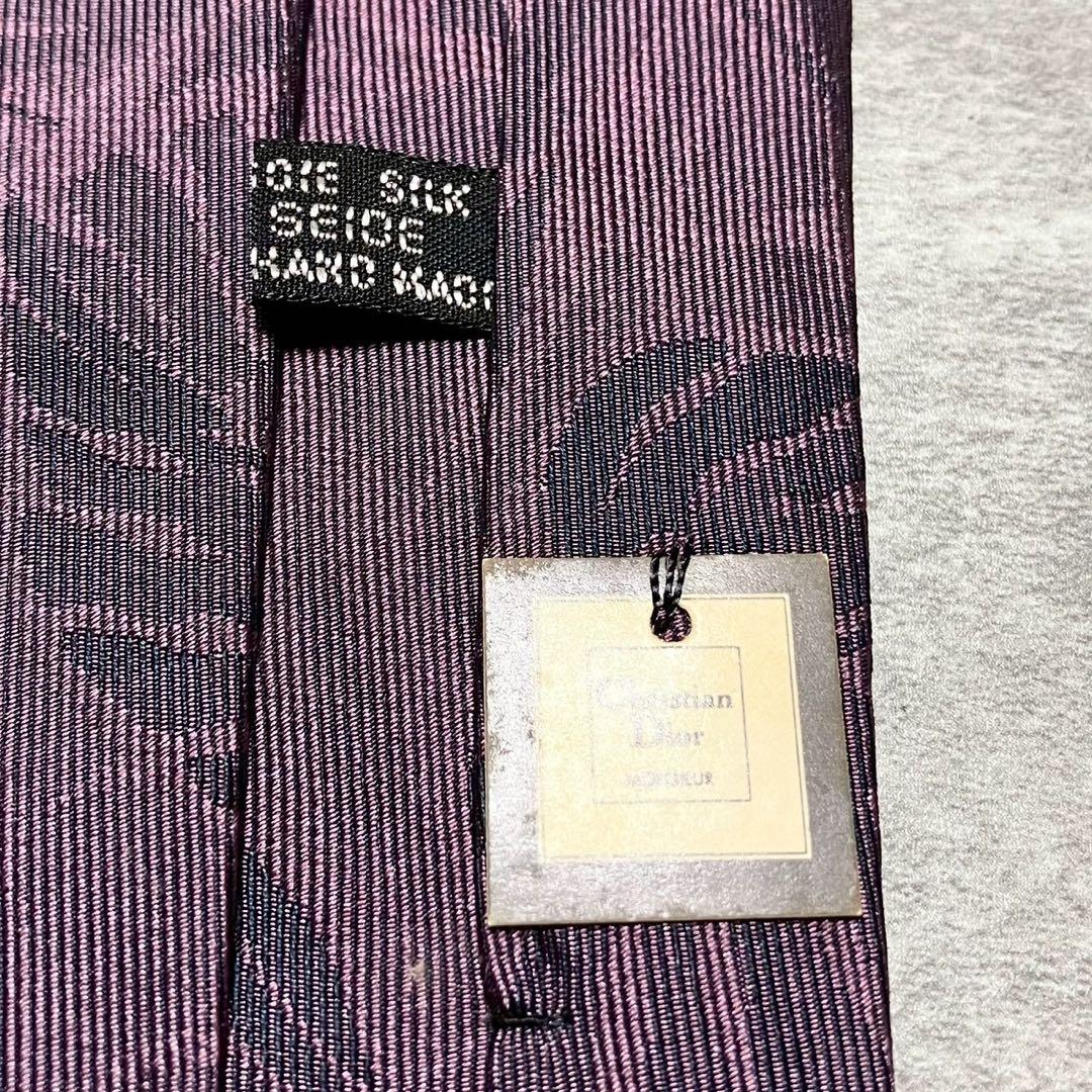 未使用品　クリスチャンディオール　ネクタイ　ボタニカル　花柄　フラワー　光沢感