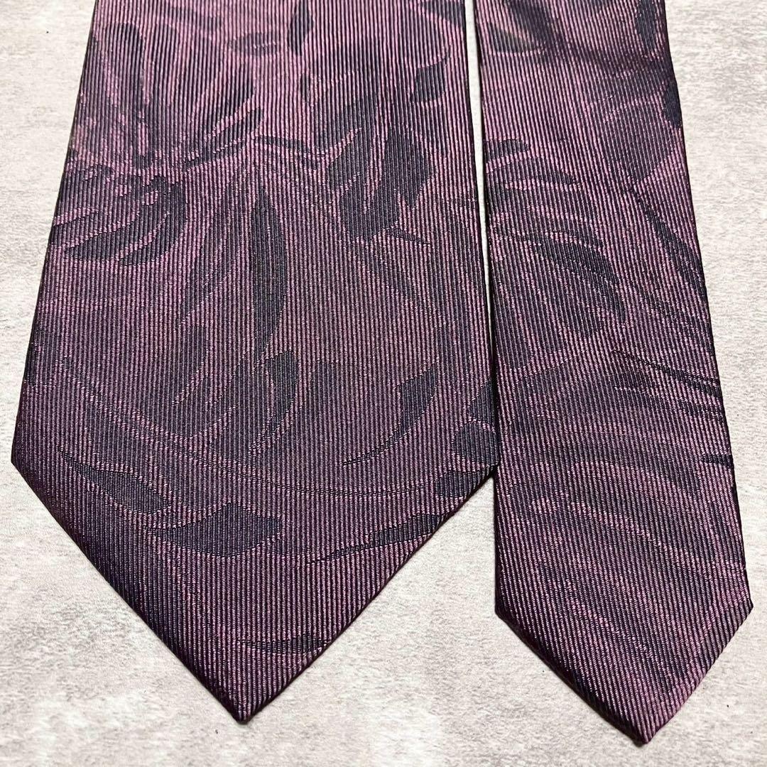 未使用品　クリスチャンディオール　ネクタイ　ボタニカル　花柄　フラワー　光沢感