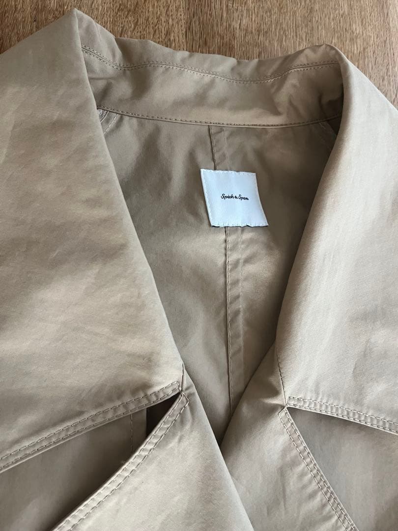 スピックアンドスパン C/Pミドル丈トレンチコート 36 美品