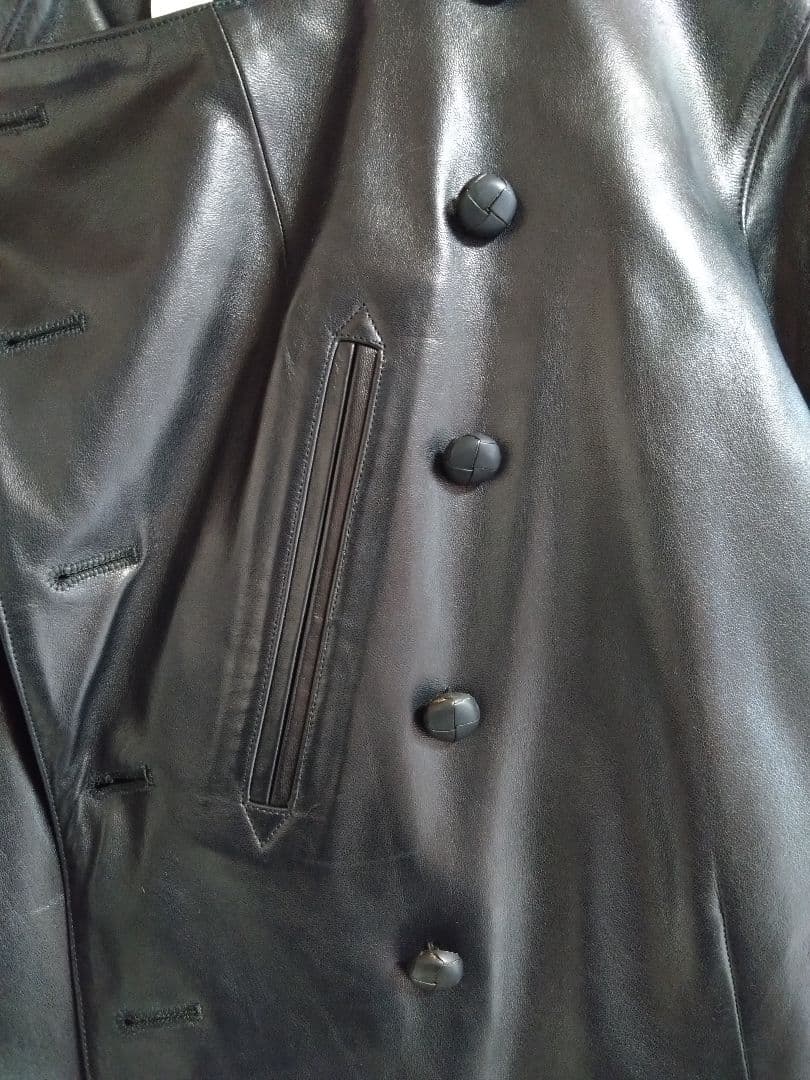 【美品】アニエスベースペシャル　レザージャケット　ナポレオン　黒　40 L