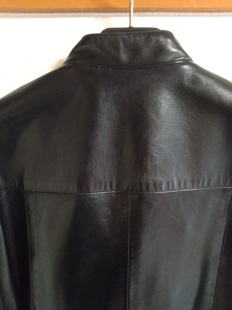 【美品】アニエスベースペシャル　レザージャケット　ナポレオン　黒　40 L