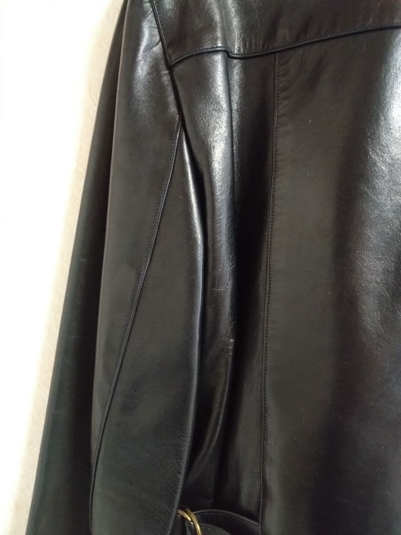 【美品】アニエスベースペシャル　レザージャケット　ナポレオン　黒　40 L