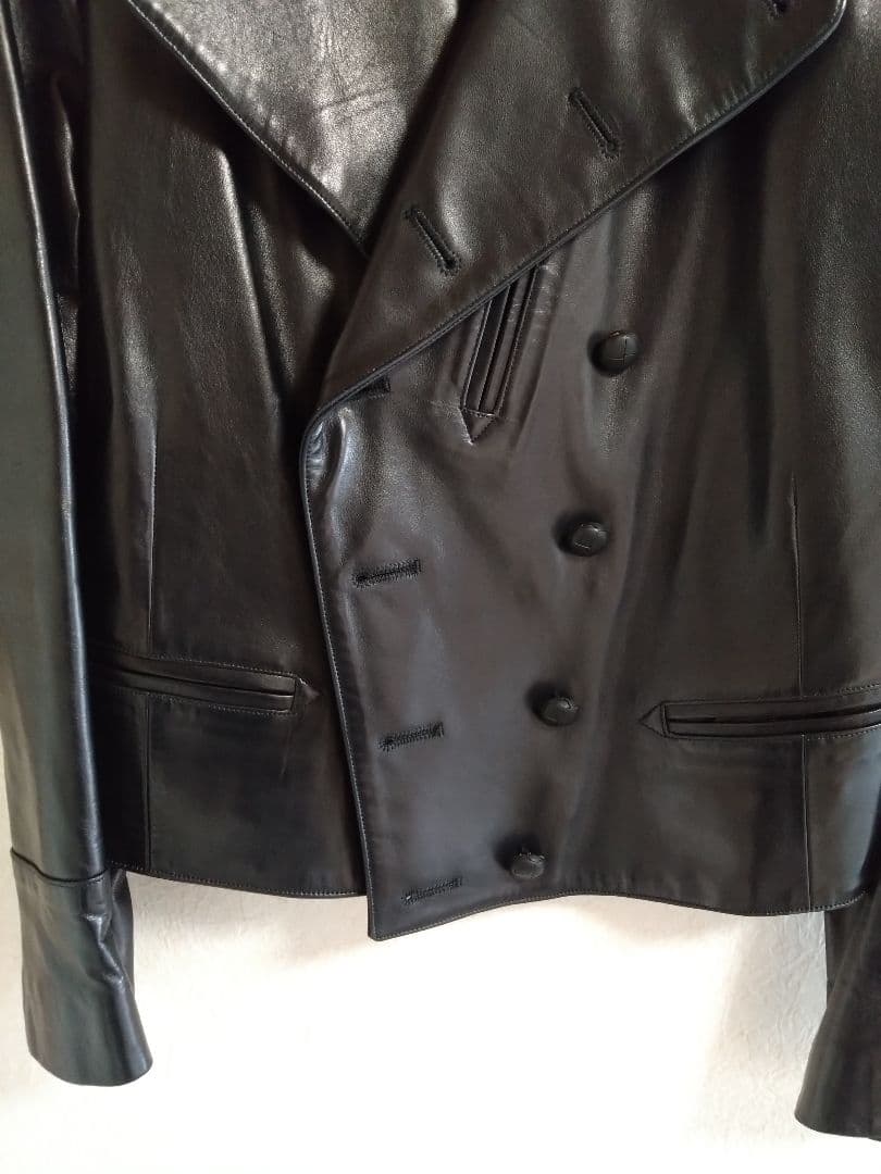 【美品】アニエスベースペシャル　レザージャケット　ナポレオン　黒　40 L