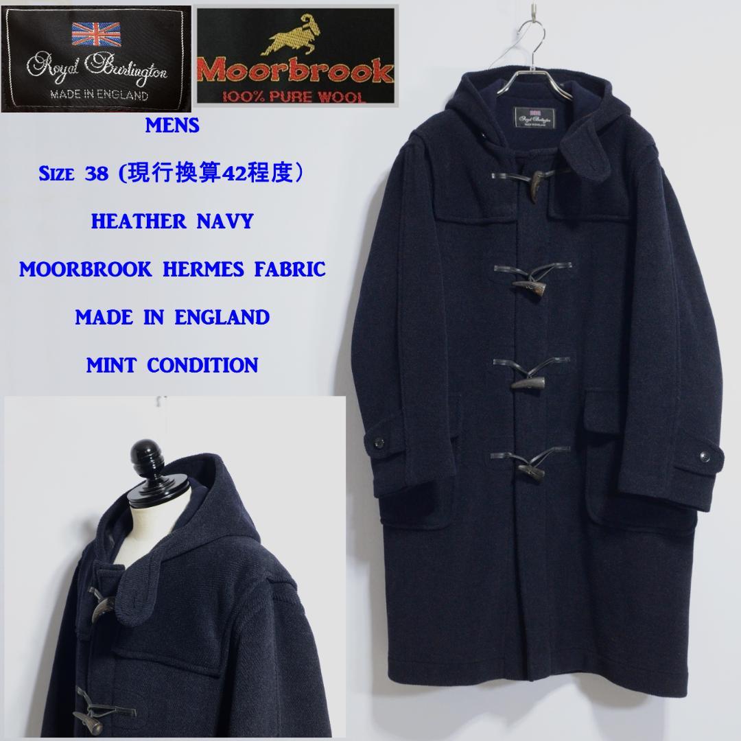 超極上品 ムーアブルック ダッフルコート Rバーリントン Hネイビー 38