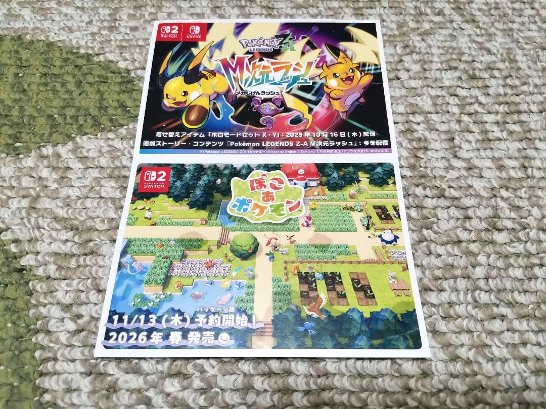 任天堂Switch2 Pokémon LEGENDS Z-A ポケセン特典付