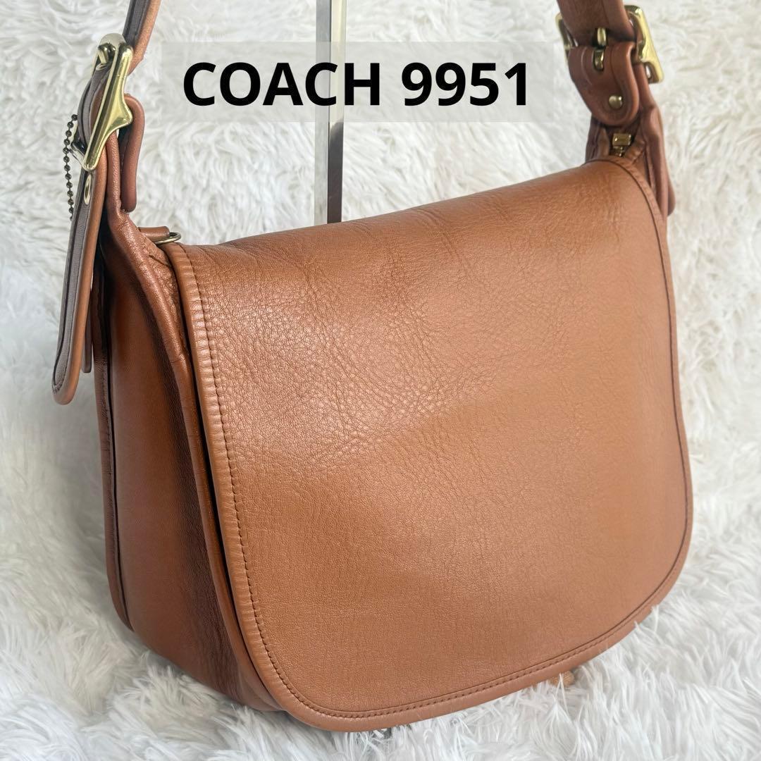 美品 COACH オールドコーチ ショルダー メッセンジャー バッグ 9951