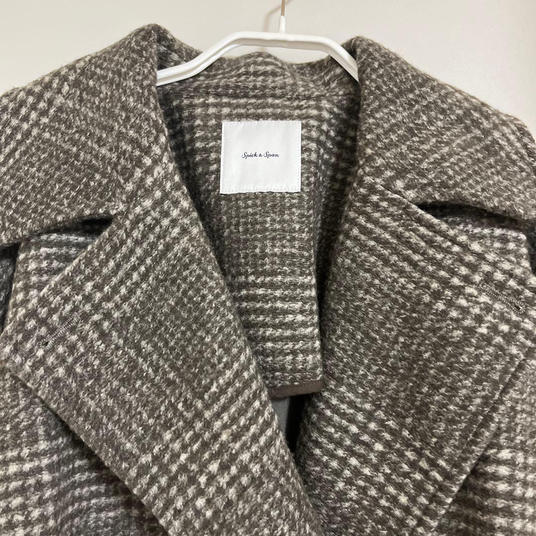 komi spick&span チェック柄コート